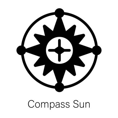 Pusula güneşinin simgesine bak.