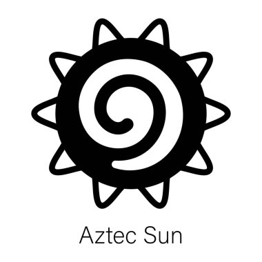 Aztek güneşinin bir simgesi.