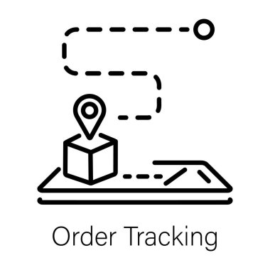Sıralama takibini gösteren modaya uygun doğrusal simge