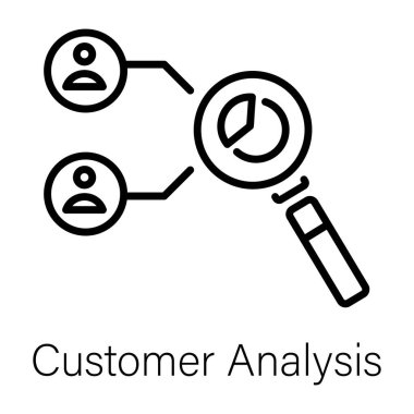 Müşteri analizinin doğrusal simgesini düzenlemek kolay