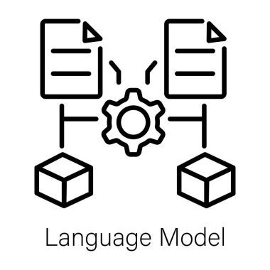 Bir dil modelinin kullanışlı taslak simgesi