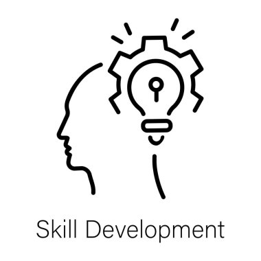 Beceri geliştirmenin doğrusal simgesine bak