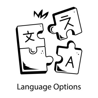 Dil seçeneklerinin karalama simgesini al