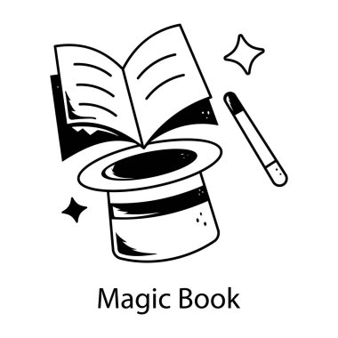 Sihir kitabının son karalama simgesi