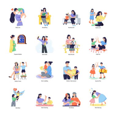 Annelik Flat Çizimlerinin Kullanışlı Paketi