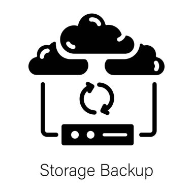 Bulut depolama yedeği, kabartma biçimi simgesi