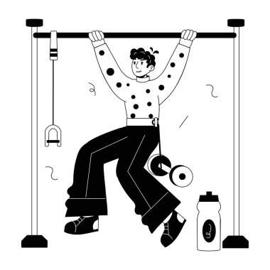 Bu el çizilmiş barfiks resimlerini kontrol et