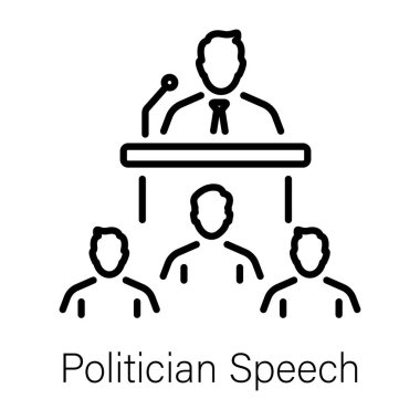 Politik konuşmanın modern satır tarzı simgesi