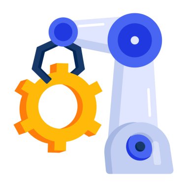 Süreç otomasyonunun düz bir simgesi