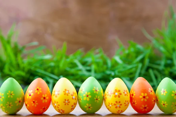 Easter eggs in the grass — Stock Photo, Image