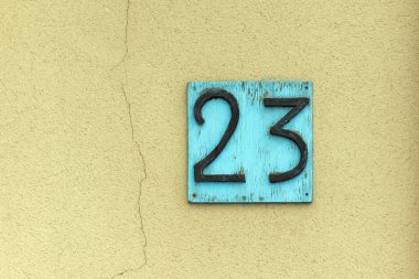 Duvar arka plan, vintage tarzı yirmi üç numaraya.
