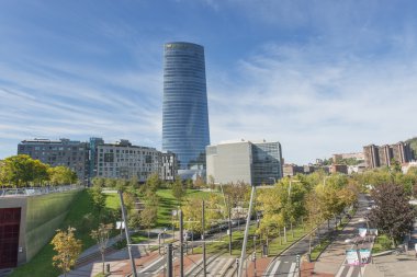 Bilbao, Bask Ülkesi, İspanya, 30 Ekim: kule Iberdrola.