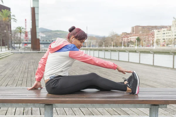 Training für junge Frauen. — Stockfoto