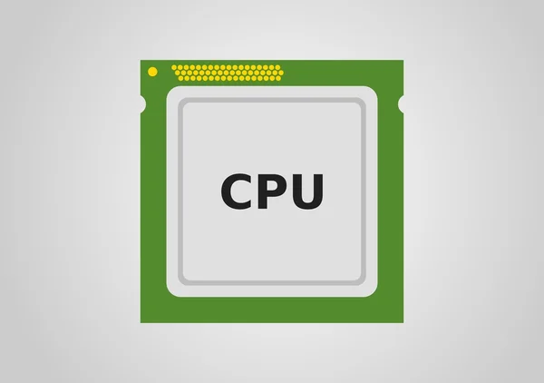 CPU (işlemci) düz tasarım, vektör çizim