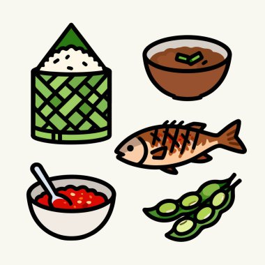 eps dosyasıyla birlikte sundan yemeğinin basit görüntüsü, bu resim yeniden düzenlenebilir ve kitaplar, posterler, tişörtler vs. için kullanılabilir.