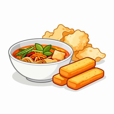 Bir kasedeki abur cuburların ve vektör biçimindeki bisküvilerin resimleri, bu resim düzenlenebilir ve kitaplar, posterler, tişörtler vs. için kullanılabilir..