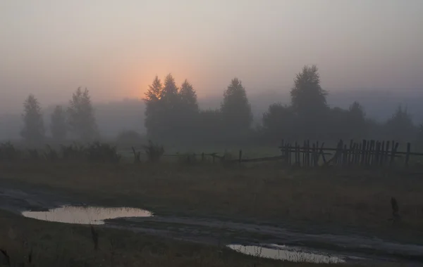 Morgen im Dorf — Stockfoto