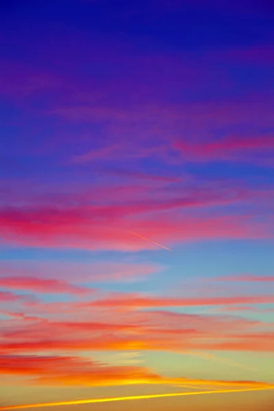 Orange clouds in the sky — Stock Photo, Image