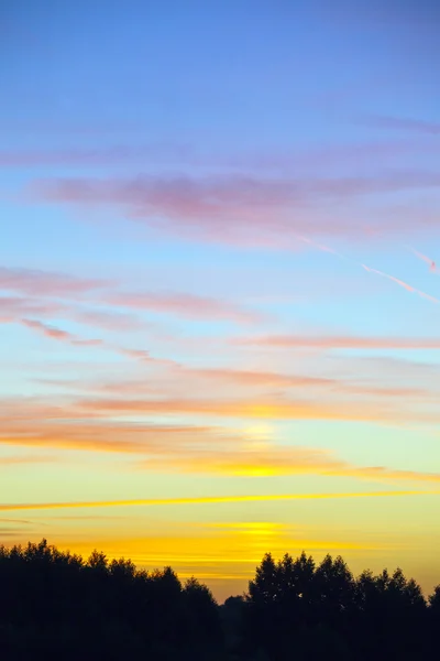 pembe bulutlar gökyüzünde