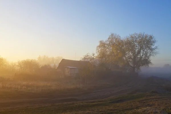 Morgen im Dorf — Stockfoto