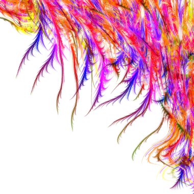 Gökkuşağı rengi beyaz arka plan üzerinde.