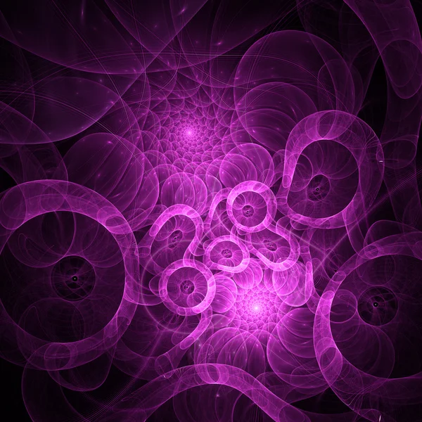3d, purple fractals pattern. — Stock Photo, Image