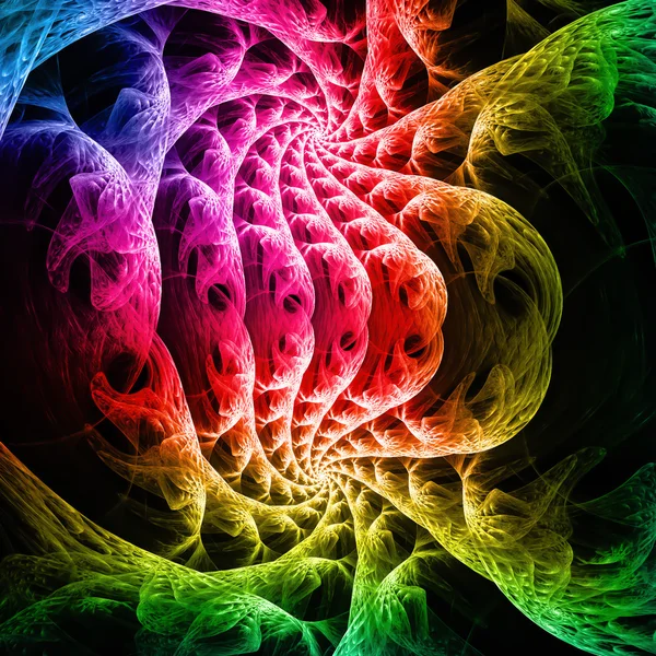 Rainbow fractals pattern background. — Stock Photo, Image