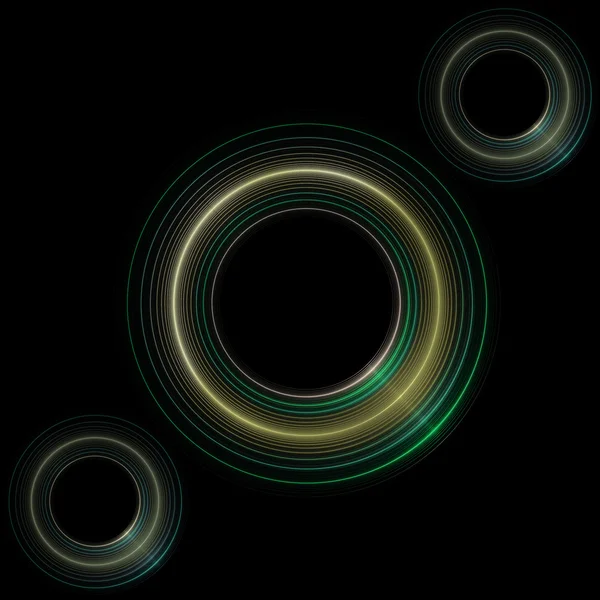 Астрактный круг на черном . — стоковое фото