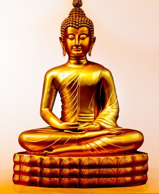Sanat altın Buddha statue.