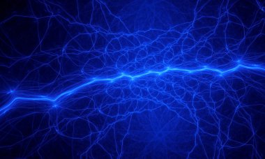 Mavi Fraktallar desen siyah.