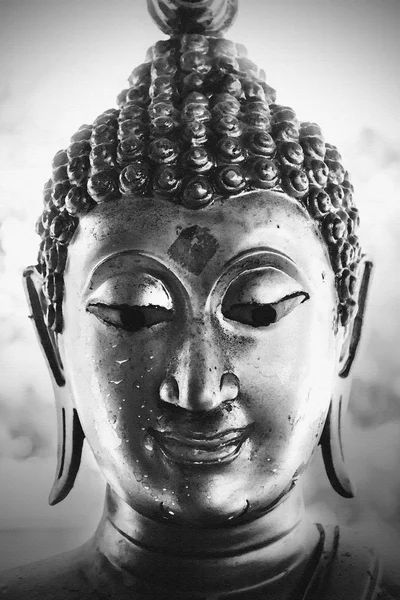 Una statua di Buddha Volto . — Foto Stock