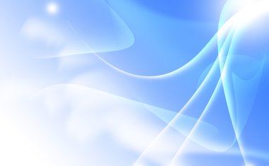 Arka plan, mavi ve beyaz tonları.