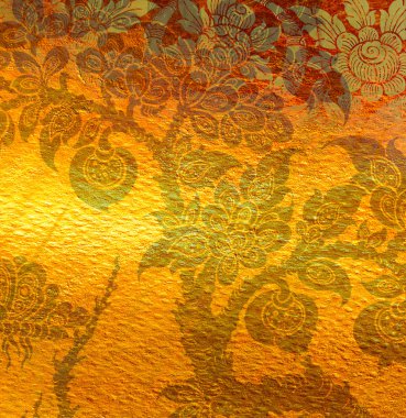 Altın desen Tayland arka plan. 