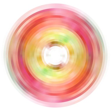 soyut daire suluboya resim.