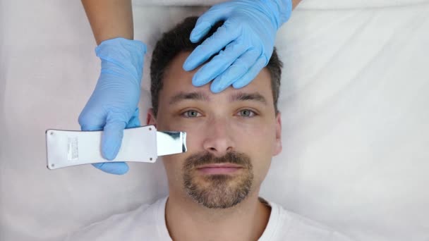 Ultradźwiękowe czyszczenie twarzy — Wideo stockowe
