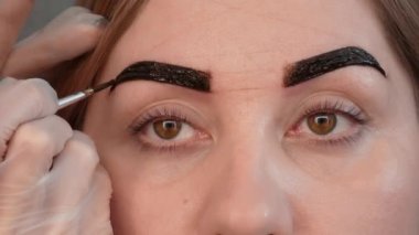 Profesyonel renkli kaşlar.