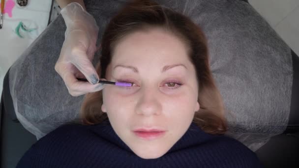 Processus d'extension des cils — Video