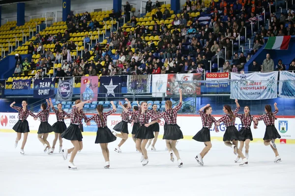 Equipo Croacia en el estadio Dom Sportova — Foto de Stock