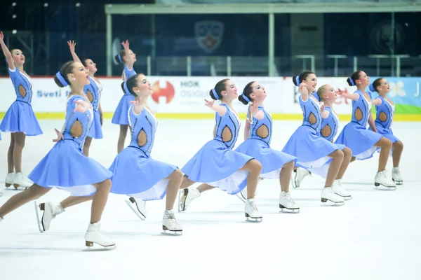 Team russland zwei in der linie — Stockfoto