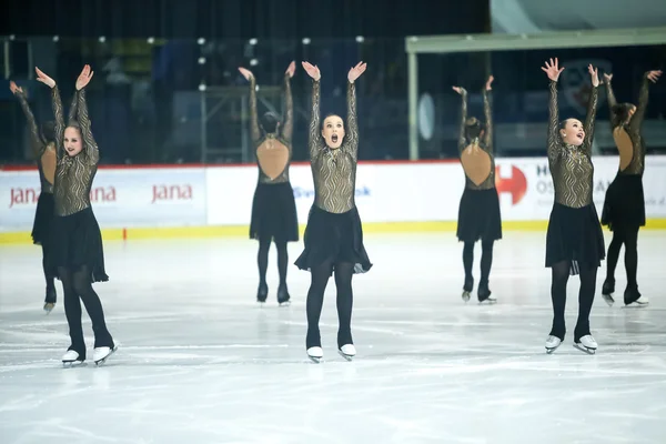 Team Sweden One med Hands Up — Stockfoto