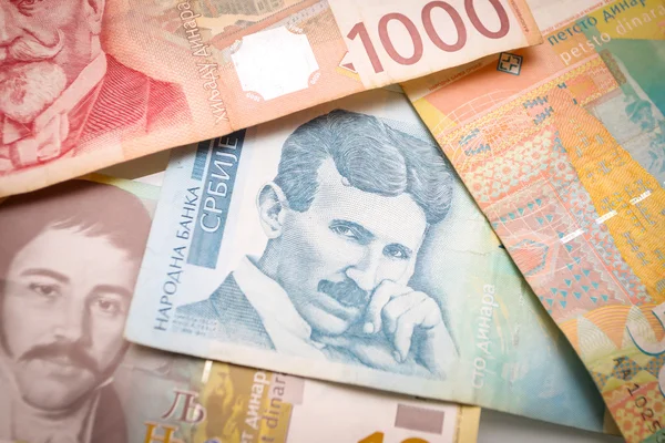 Sırp dinar faturaları yığını