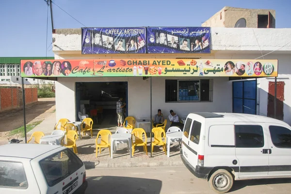 Coffe place in Kairouan — Stock Photo, Image