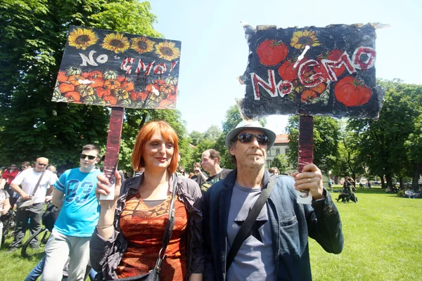 Protest against Monsanto, Zagreb, Croatia — Stock Photo, Image