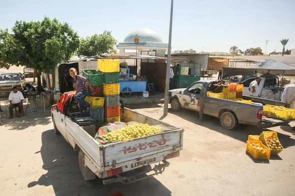 Mercado en Bir Al Huffay — Foto de Stock