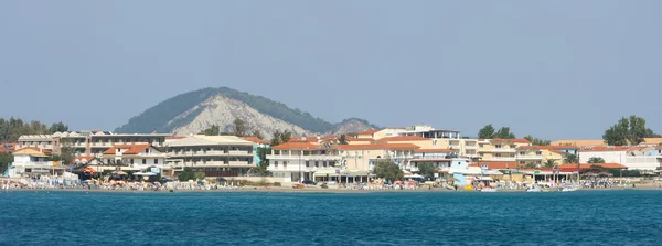 Vista da costa de Laganas em Zakynthos — Fotografia de Stock