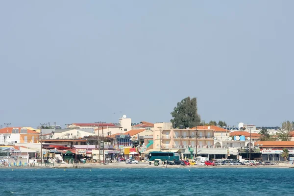 Wybrzeże kurortu laganas na wyspie zakynthos — Zdjęcie stockowe