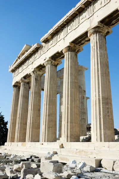 Columnas del Partenón en Atenas — Foto de Stock
