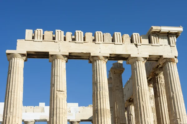 Columnas del templo de Partenón en Grecia — Foto de Stock