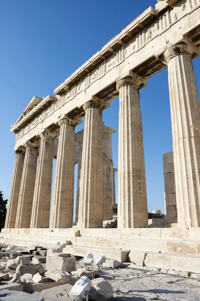 Columnas del templo de Partenón — Foto de Stock