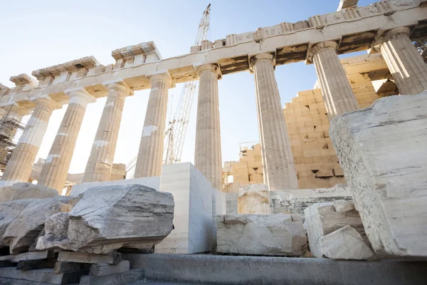 Reconstruction of Parthenon in Athenian Acropolis — Stock Photo, Image